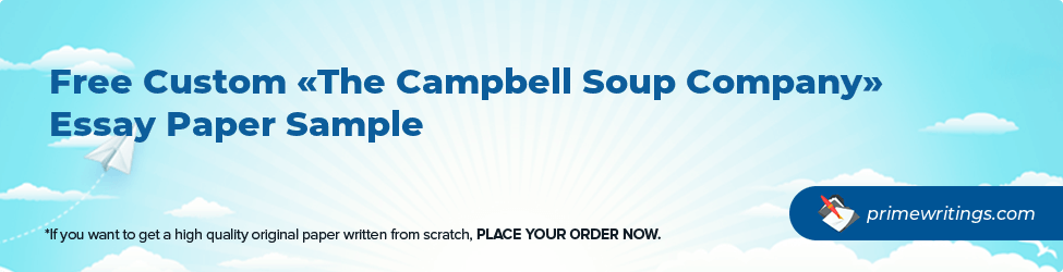 campbell soup case study pdf examples